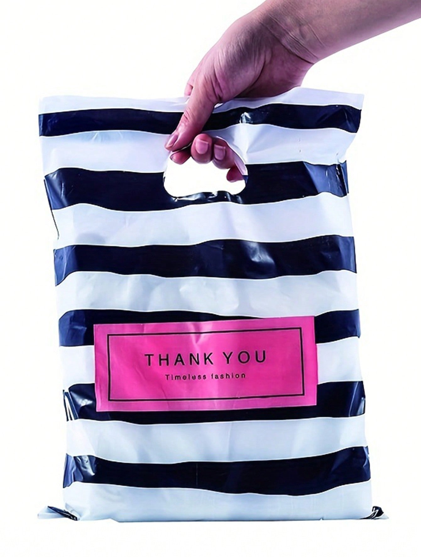 20 Piezas Bolsas De Plástico De Agradecimiento Para Regalos, Bolsas De Compras De Plástico