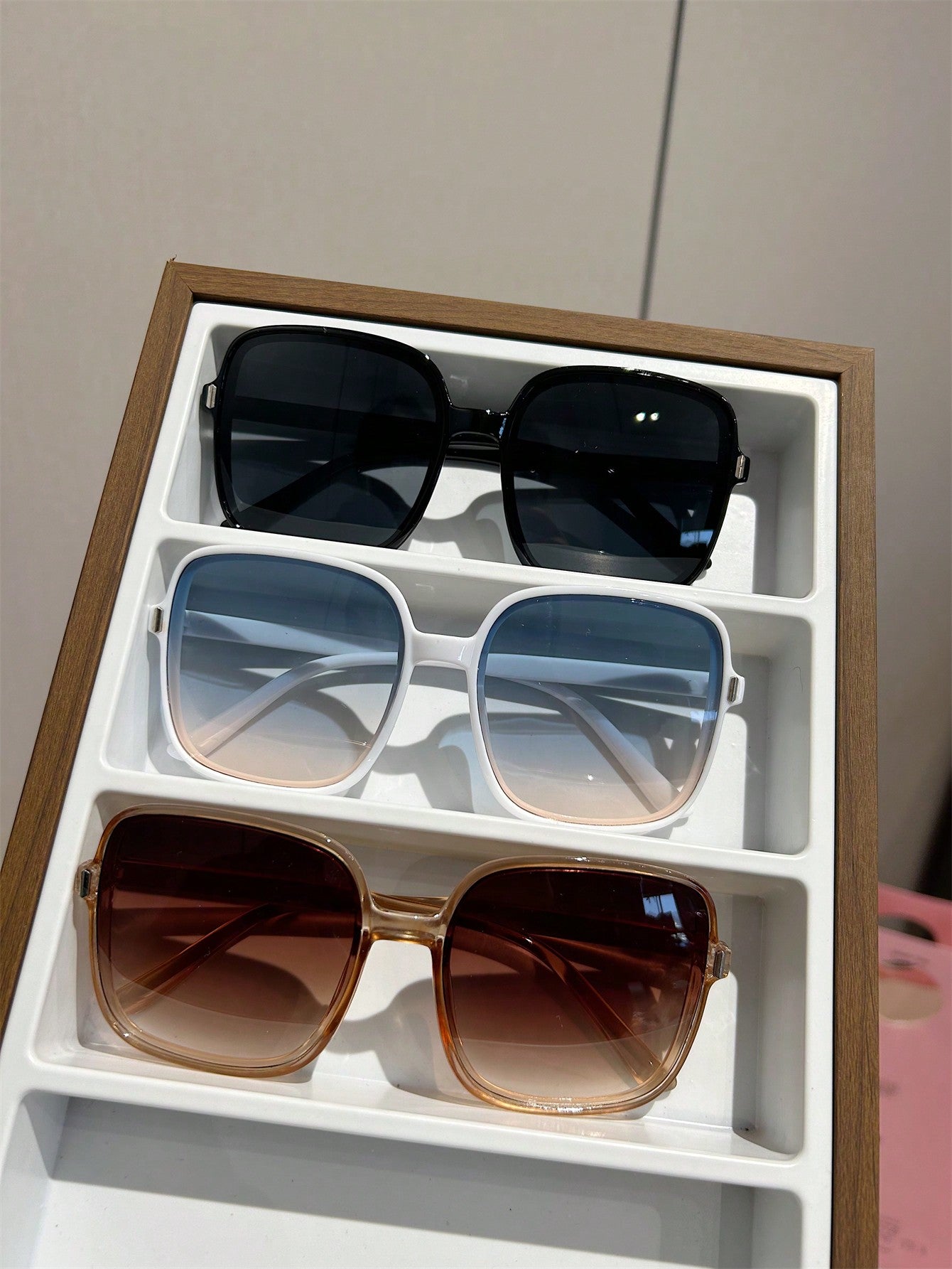 3 Pares De Gafas Cuadradas Con Estilo Para Mujeres