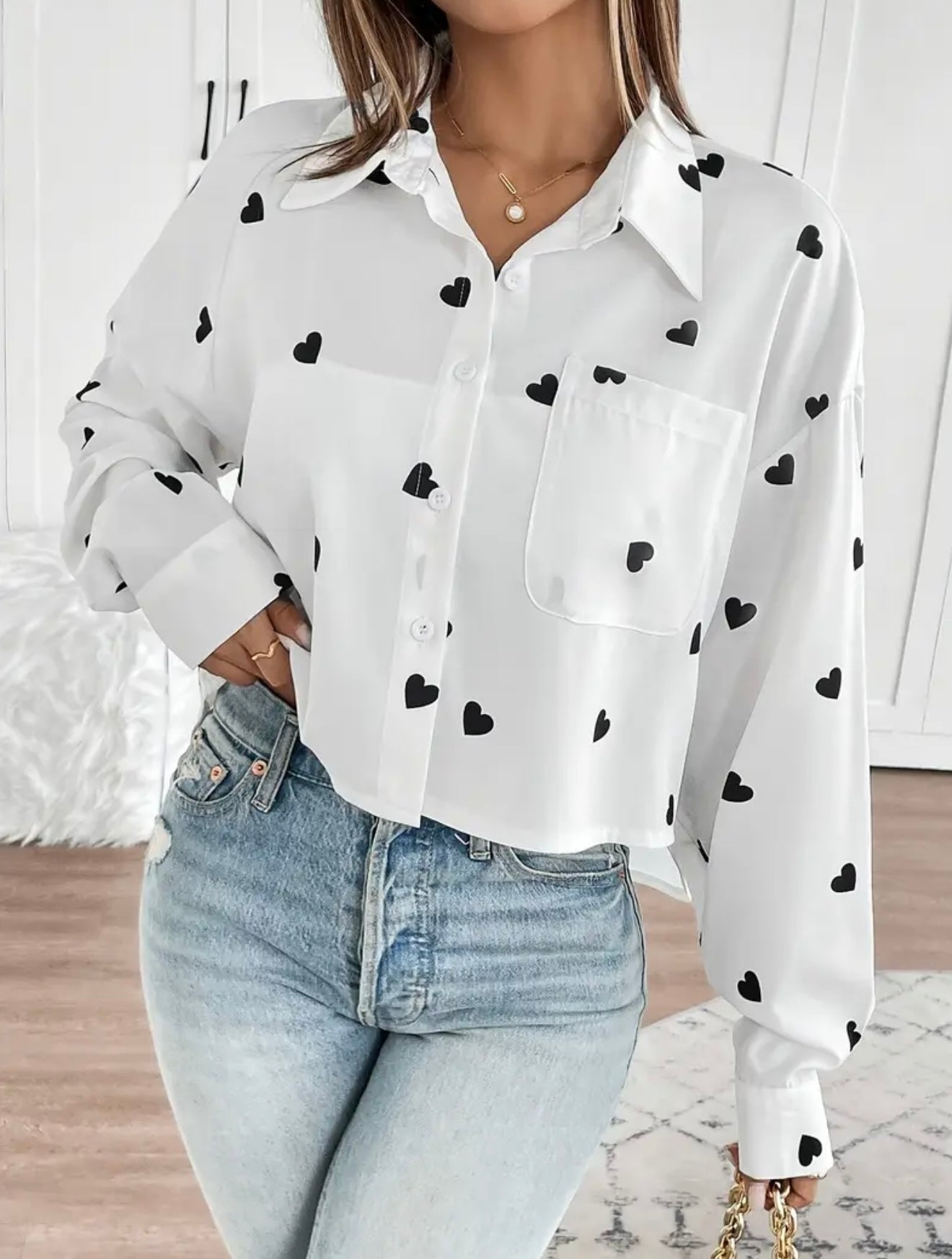 Blusa corta casual