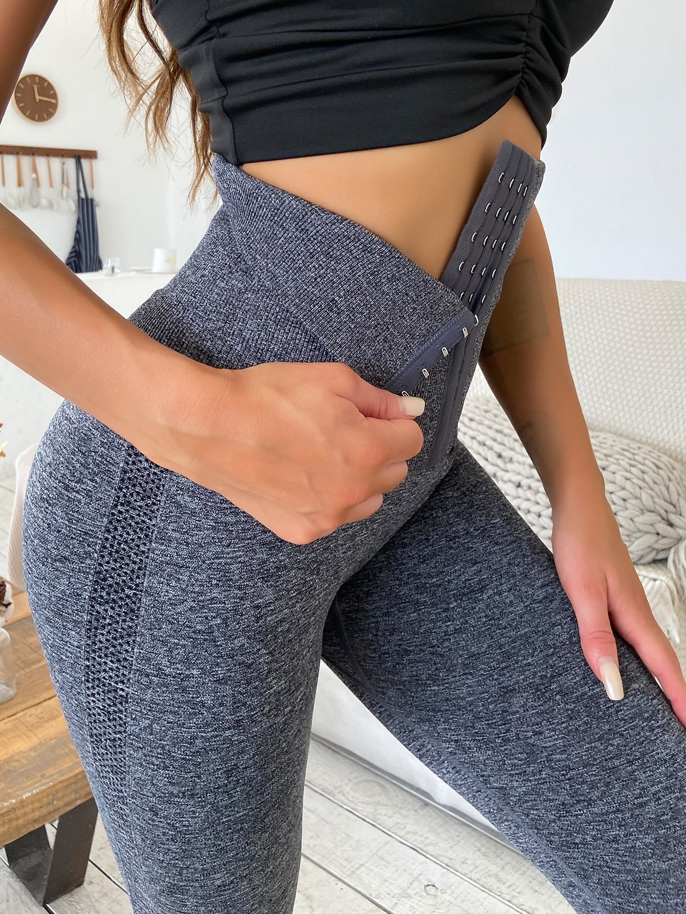 Leggings deportivos inconsútil absorbe el sudor