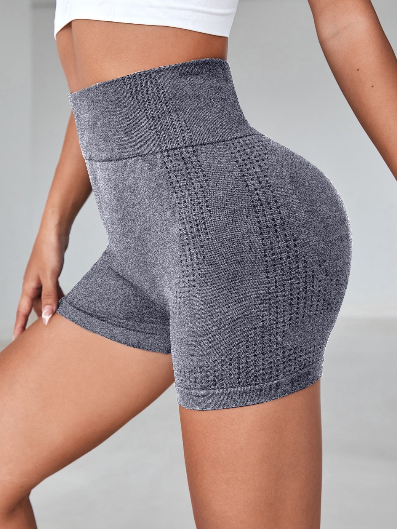 Shorts biker deportivos de moldeador cadera de cintura ancha