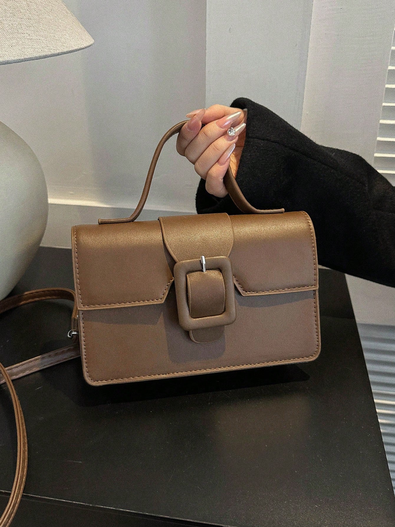Colección Nueva De Primavera De 2023, Diseñador De Nicho, Bolsa Francesa A La Moda Y Retro Con Bolsillo Para Hombro Y Bandolera, Bolsa Simple Y Elegante De Mujer Para La Oficina En Colores Sólidos