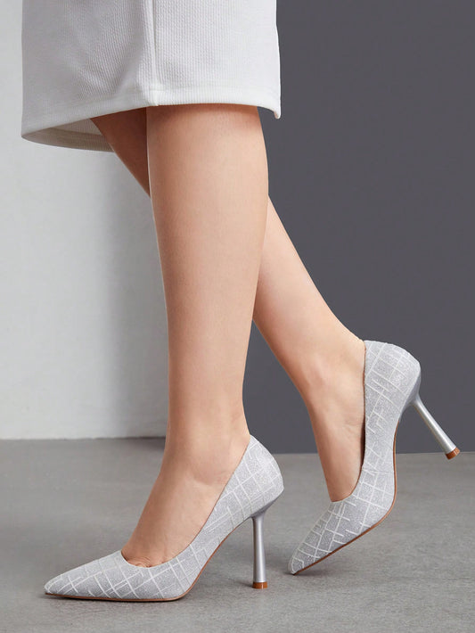 SHEIN BIZwear Zapatos De Tacón De Aguja De Moda Para Mujer