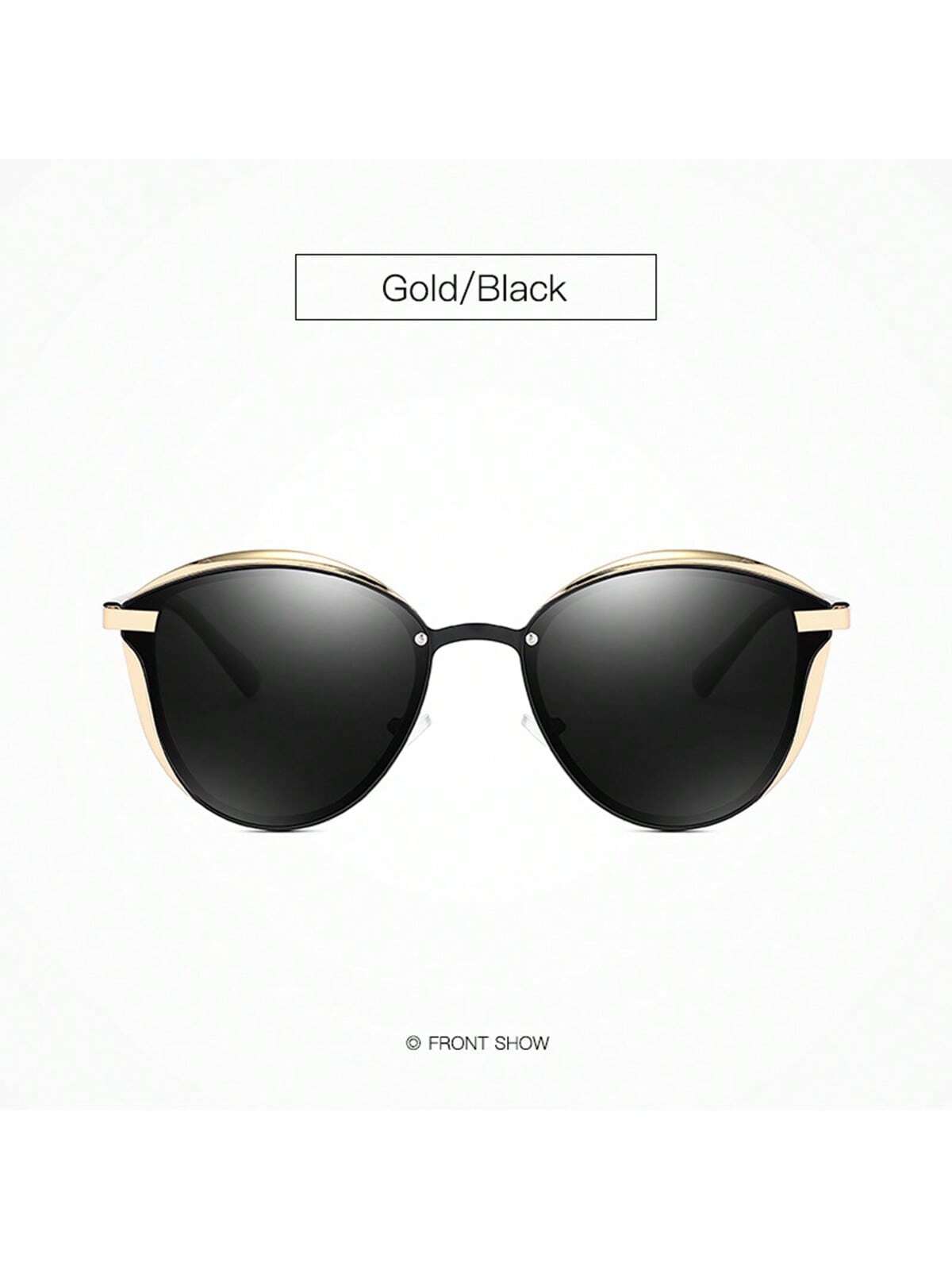 Gafas De Sol Polarizadas Con Protección Uv400, Gafas De Sol Extragrandes Con Marco De Metal De Moda Para Mujeres Para Conducir En La Playa Y Viajar