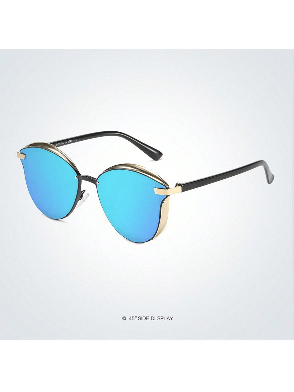 Elegantes gafas de sol polarizadas para mujeres, gafas de sol de metal TR para damas, gafas de sol tipo espejo de rana (no incluye estuche de gafas)