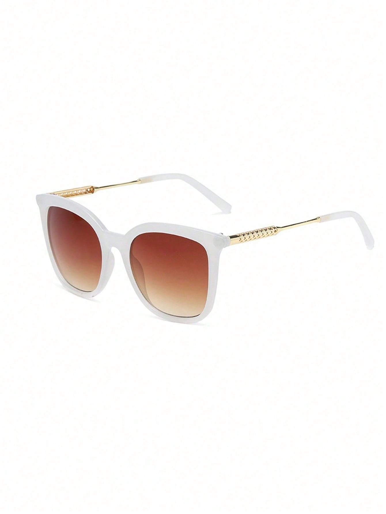 1 pieza Nuevas gafas de sol cuadradas de metal ahuecadas