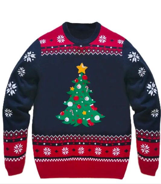 Suéter de Punto Navideño para Hombre - Acrílico Acogedor