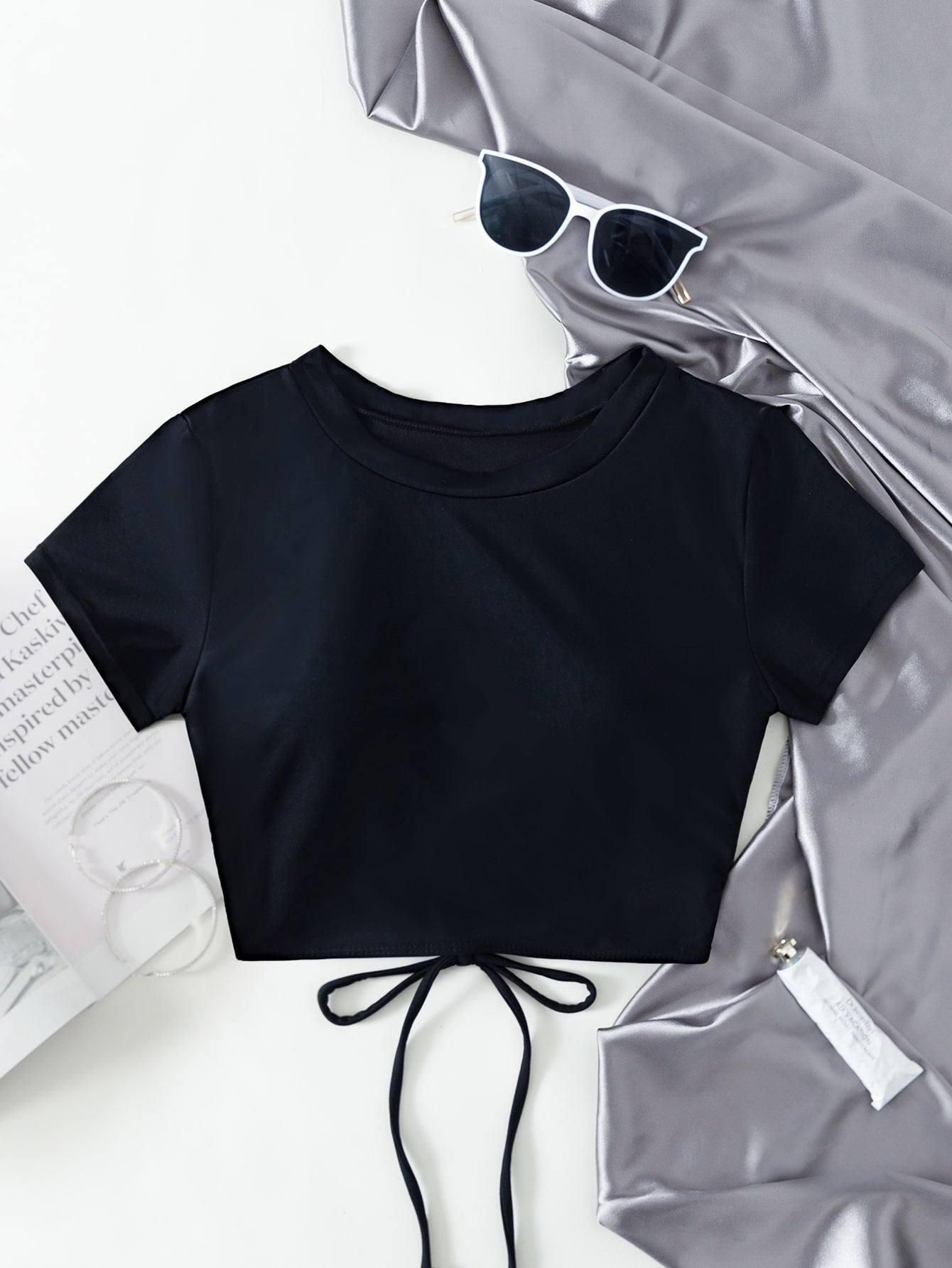 Tops bikini Cut-out Liso Deportivo