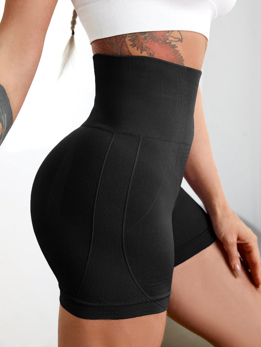 Shorts deportivos alto de cintura ancha