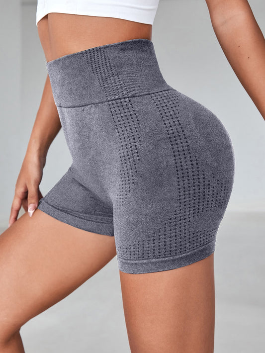 Shorts biker deportivos de moldeador cadera de cintura ancha