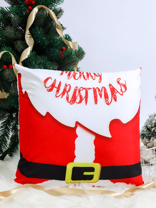 Funda de cojín sin relleno Navidad con estampado de slogan