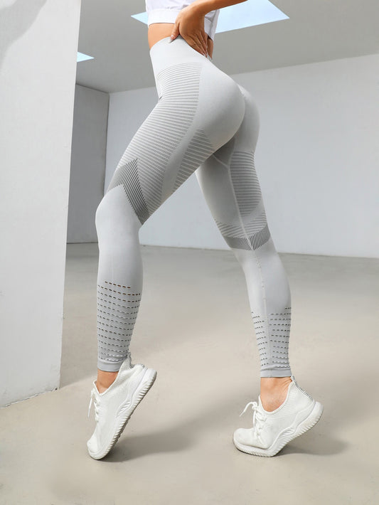 Leggings deportivos control de barriga con abertura