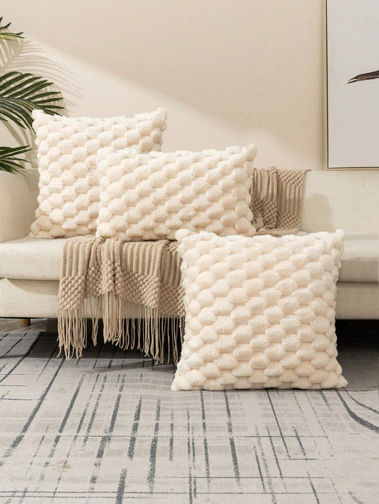 1 pieza unicolor Funda de cojín sin nórdico de tela Funda de almohada decorativa para casa