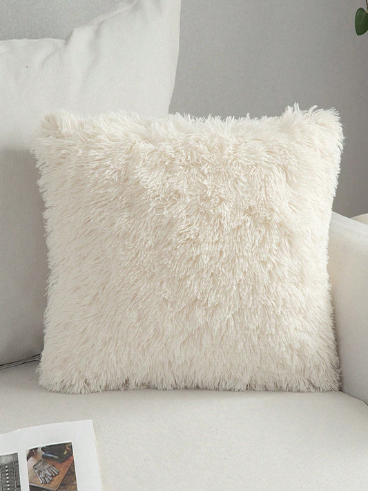1 pieza unicolor Funda de cojín sin minimalista franela Funda decorativa para cojín para casa