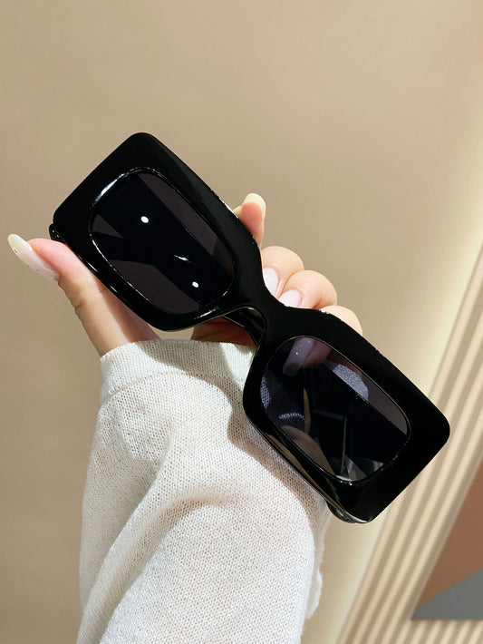 1 par de gafas de moda con montura cuadrada para mujer