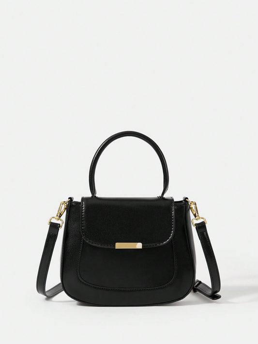 SHEIN BIZwear Bolso Con Asa De Solapa A Cuadros